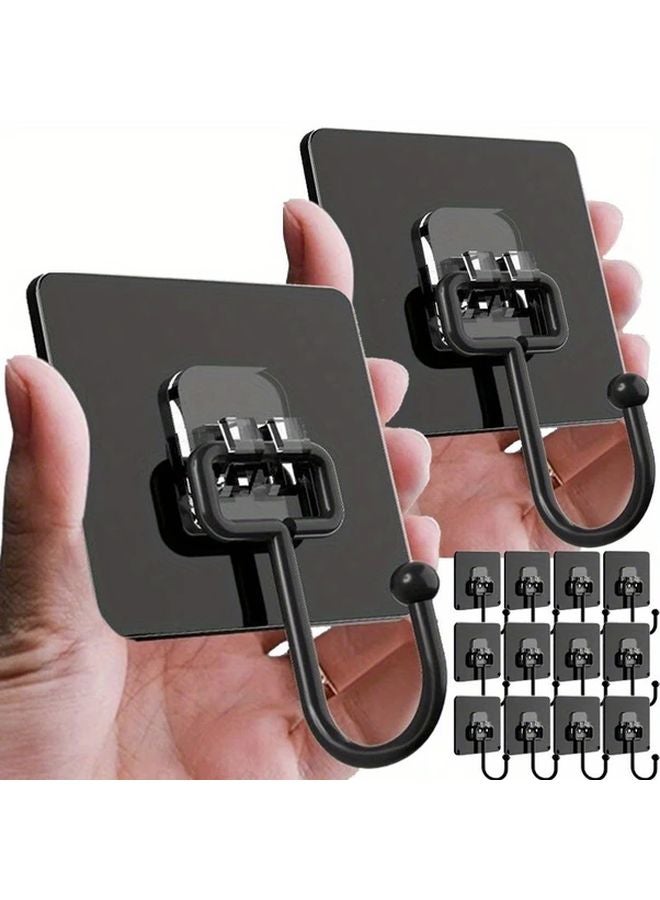 قطعة واحدة من خطافات الحائط المعدنية الثقيلة ذاتية اللصق، لا تحتاج إلى حفر، قوية التثبيت لتخزين المناشف في المطبخ والحمام - Image 2