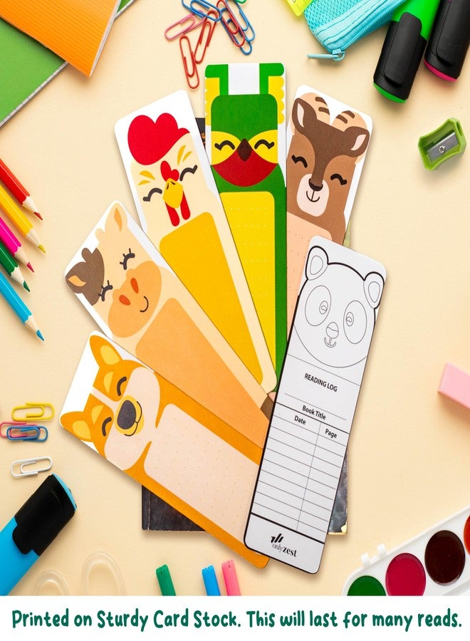Only Zest 100 PCS Bookmarks for Kids, Animal Bookmarks for Kids, DIY Bookmarks for Kids, Bookmarks for Kids Bulk, Book Marks for Kid, Cute Bookmarks, Bulk Bookmarks with Tassel, 450 GSM Paper (Animals) - Image 4