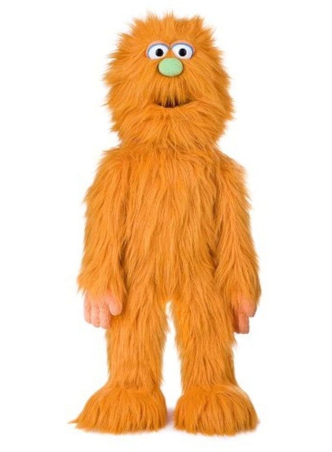 Silly Puppets دمية وحش برتقالي بطول 30 إنش، دمية كاملة الجسم بأسلوب فن التحدث من البطن - Image 1