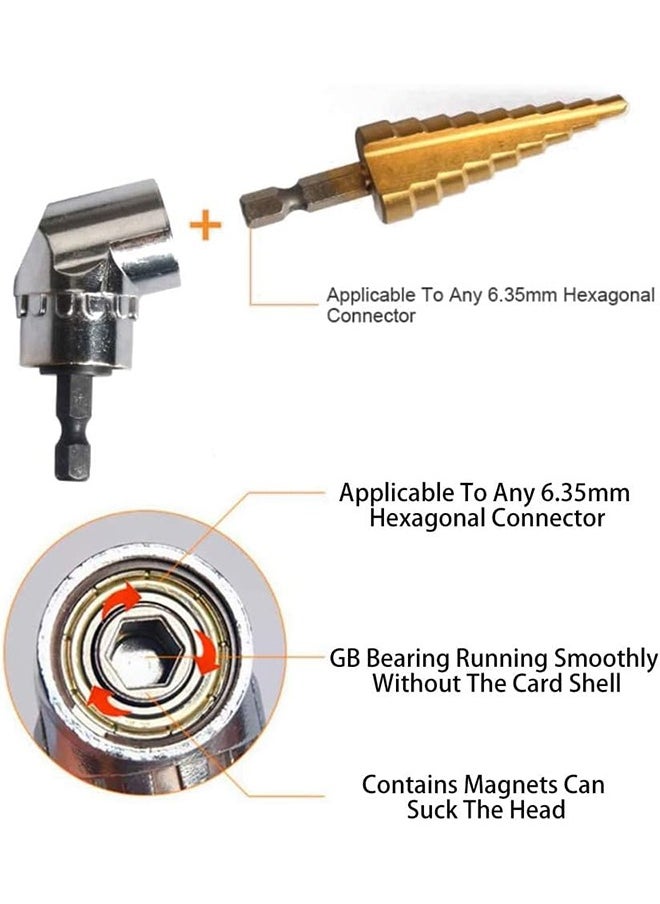 MVAQKLM  - 4 PCS Impact Socket Adapter Impact Driver Socket Adapter Extension Bar Set High Speed Nut Driver Tool Kits for Square Socket Turn Power Drill Into Nut Driver - Image 1