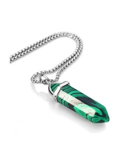 Fayrouz Jewellery Crystal necklace with a hexagonal pendant in the shape of a pendant (18-inch stainless steel chain) for unisex and suitable for all occasions from Fayrouz Jewelry.  - Image 2