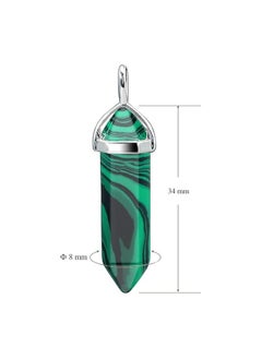 Fayrouz Jewellery Crystal necklace with a hexagonal pendant in the shape of a pendant (18-inch stainless steel chain) for unisex and suitable for all occasions from Fayrouz Jewelry.  - Image 3
