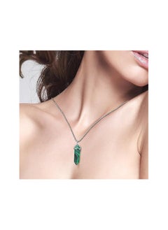 Fayrouz Jewellery Crystal necklace with a hexagonal pendant in the shape of a pendant (18-inch stainless steel chain) for unisex and suitable for all occasions from Fayrouz Jewelry.  - Image 4