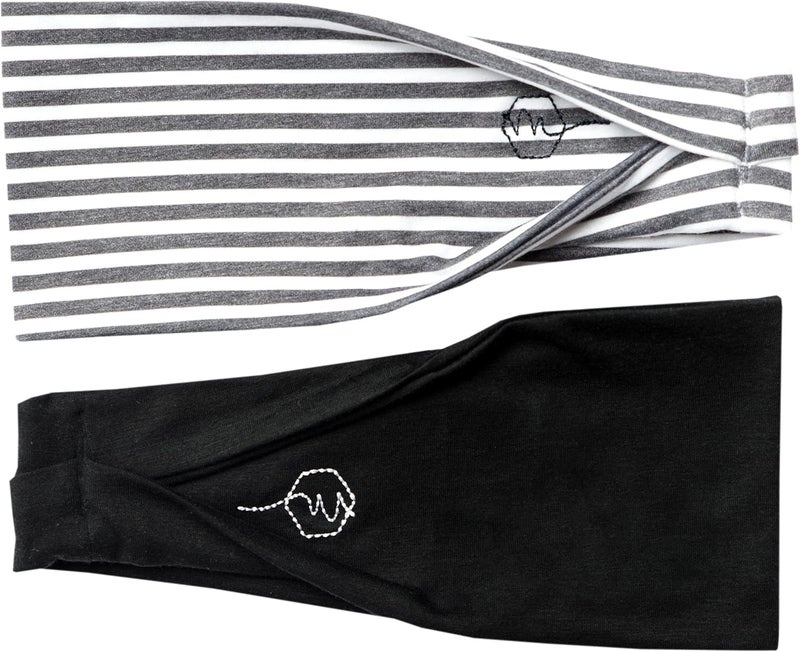 Maven Thread 4" Wide Workout Headbands for Women (2 Pack) – Non-Slip Sweatbands for Gym, Running & Yoga - Image 1