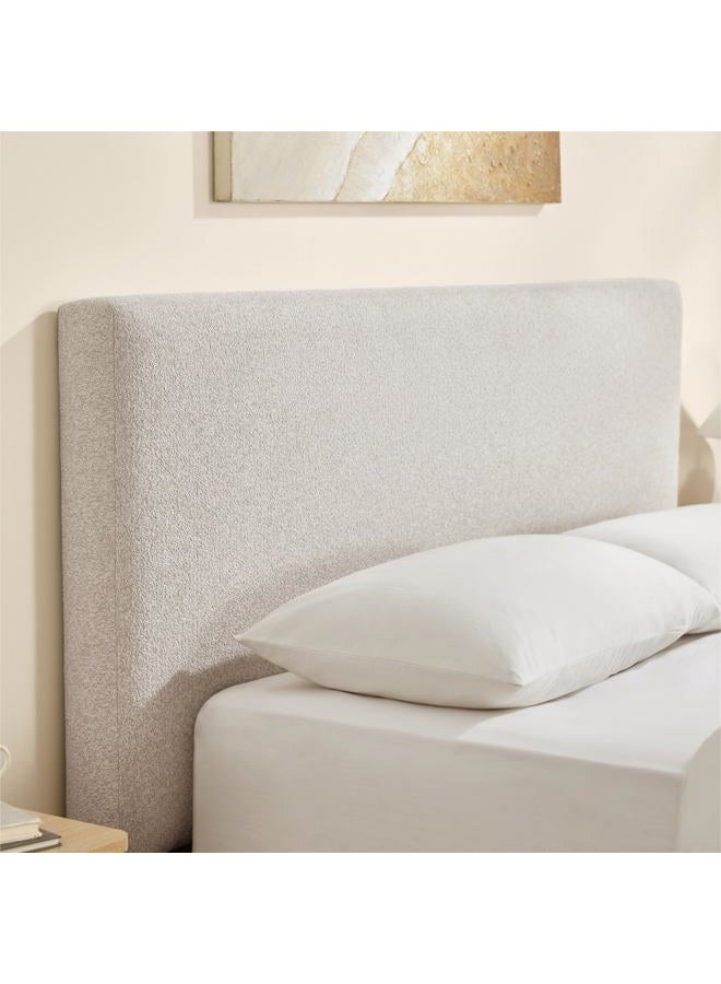 KISLOT Upholstered Queen Size Bed Frame, Boucle Fabric Platform Bed Mattress Foundation Noise-Free No Box Spring Needed Easy Assembly - Image 5