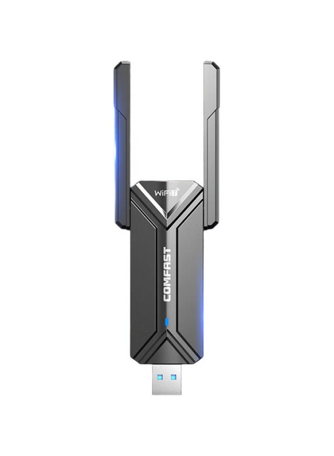 Comfast Cf-983Be Wifi 7 Gigabit Gaming Plug-And Usb Wireless Network Adapter, 6500M Tri-Band 5G Wireless Network Card, For Desktop And Laptop Computers, Wifi Receiver - Image 1