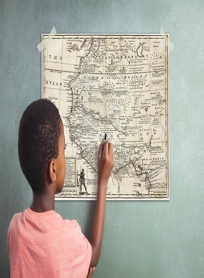 ArtCantHurtU Negroland Map - Adjacent Countries Guinea Ghana - Historic Document for all Future Generations - 1747 West African American History - Slave Coast Trade Regions - Wall Art Map Poster Repro Unframed (16"x20") - Image 3