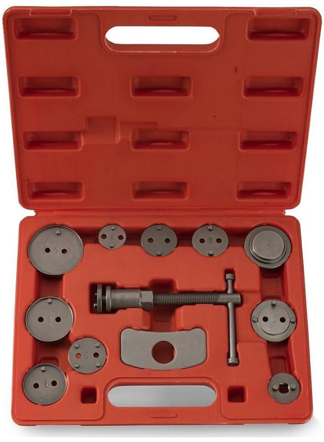 Neiko 20733A Complete Disc Brake Caliper Tool Set, 12 Piece Wind Back Tool Kit, Brake Pad Repair For Automotive, Fits All Vehicles, Brake Caliper Compression Tool  - Image 1