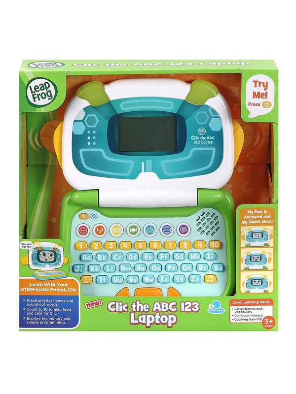 LeapFrog Click the ABC, 123 Laptop - Green - Educational Computer Toy for Letters, Numbers & Early Skills - Image 2