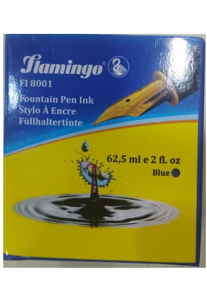 Flamingo Fountain Pen Ink Blue
