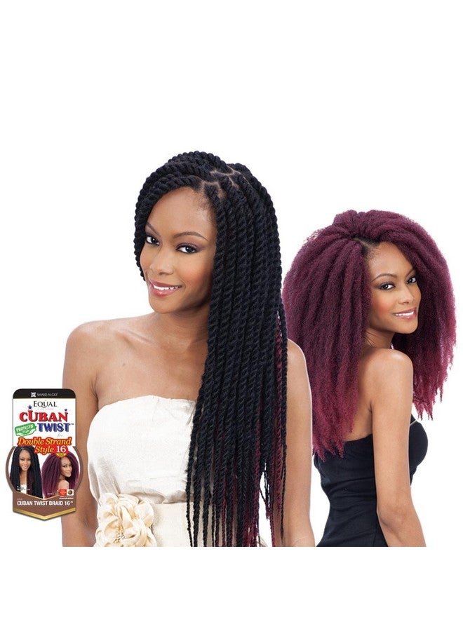 milkyway Freetress Equal Synthetic Hair Braids Havana Twist Style Cuban Twist 16" (2) By Milky Way - Image 2