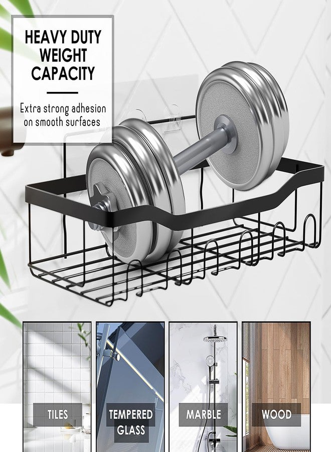 كلارا كلارك منظم دش كلارا كلارك - رف دش لاصق، رف من الفولاذ المقاوم للصدأ مقاوم للصدأ لتخزين مستلزمات الحمام وديكور المنزل - Image 4