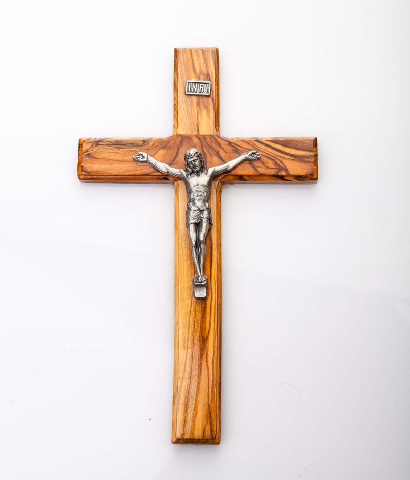 Jerusalem Jerusalem Olive Wood 8 Cross Crucifix from Bethehem 