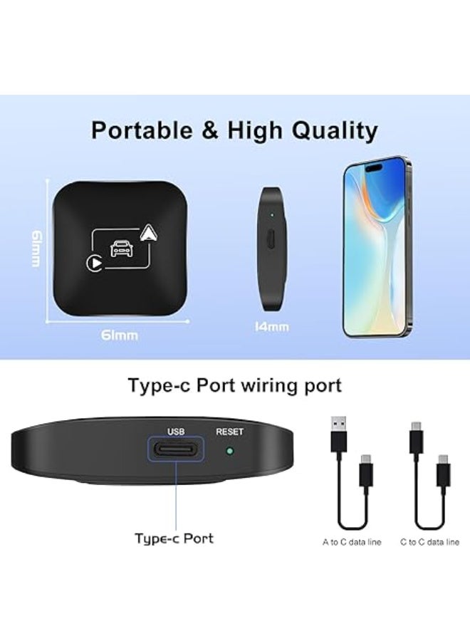 Wireless CarPlay Adapter – Convert Wired CarPlay to Wireless, Plug & Play Dongle for iOS 10+ - Image 3