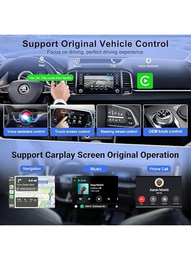 Wireless CarPlay Adapter – Convert Wired CarPlay to Wireless, Plug & Play Dongle for iOS 10+ - Image 4