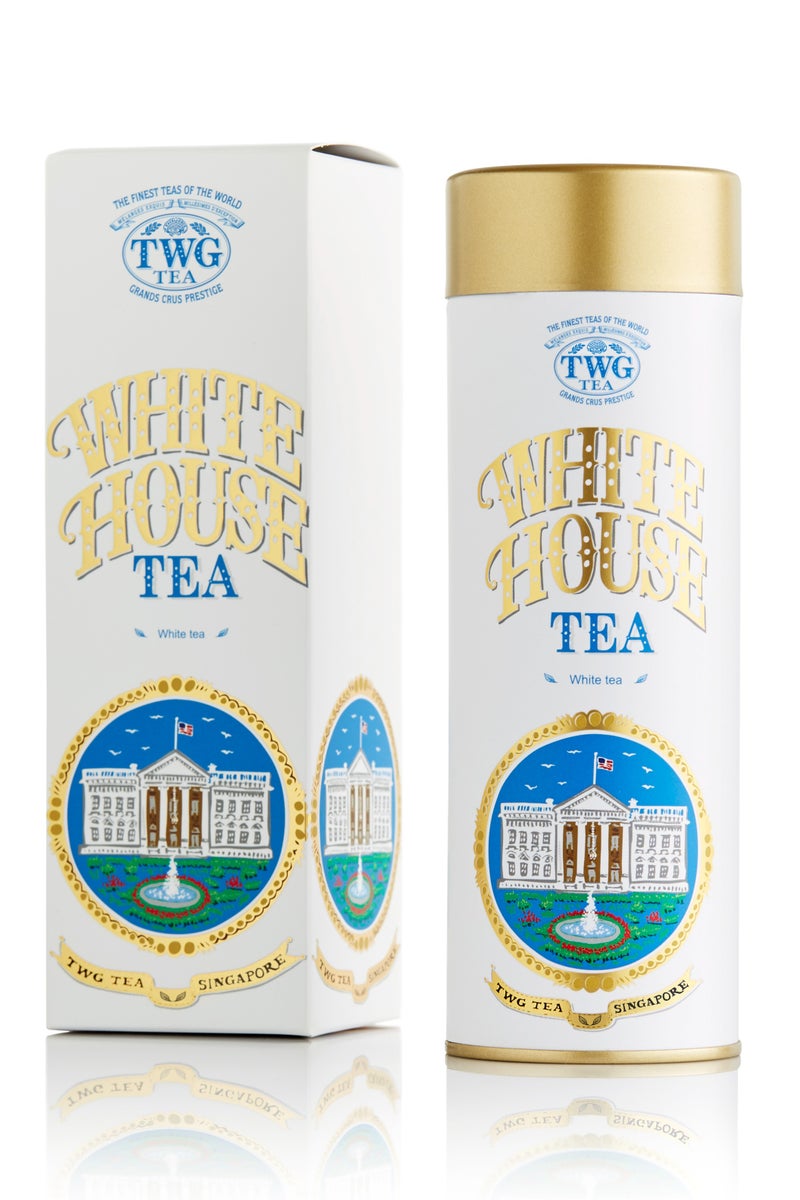 TWG Tea White House Tea, Loose Leaf White Tea Blend in Haute Couture Tea Tin Gift, 50g - Image 1
