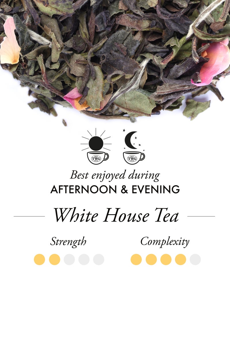 TWG Tea White House Tea, Loose Leaf White Tea Blend in Haute Couture Tea Tin Gift, 50g - Image 2