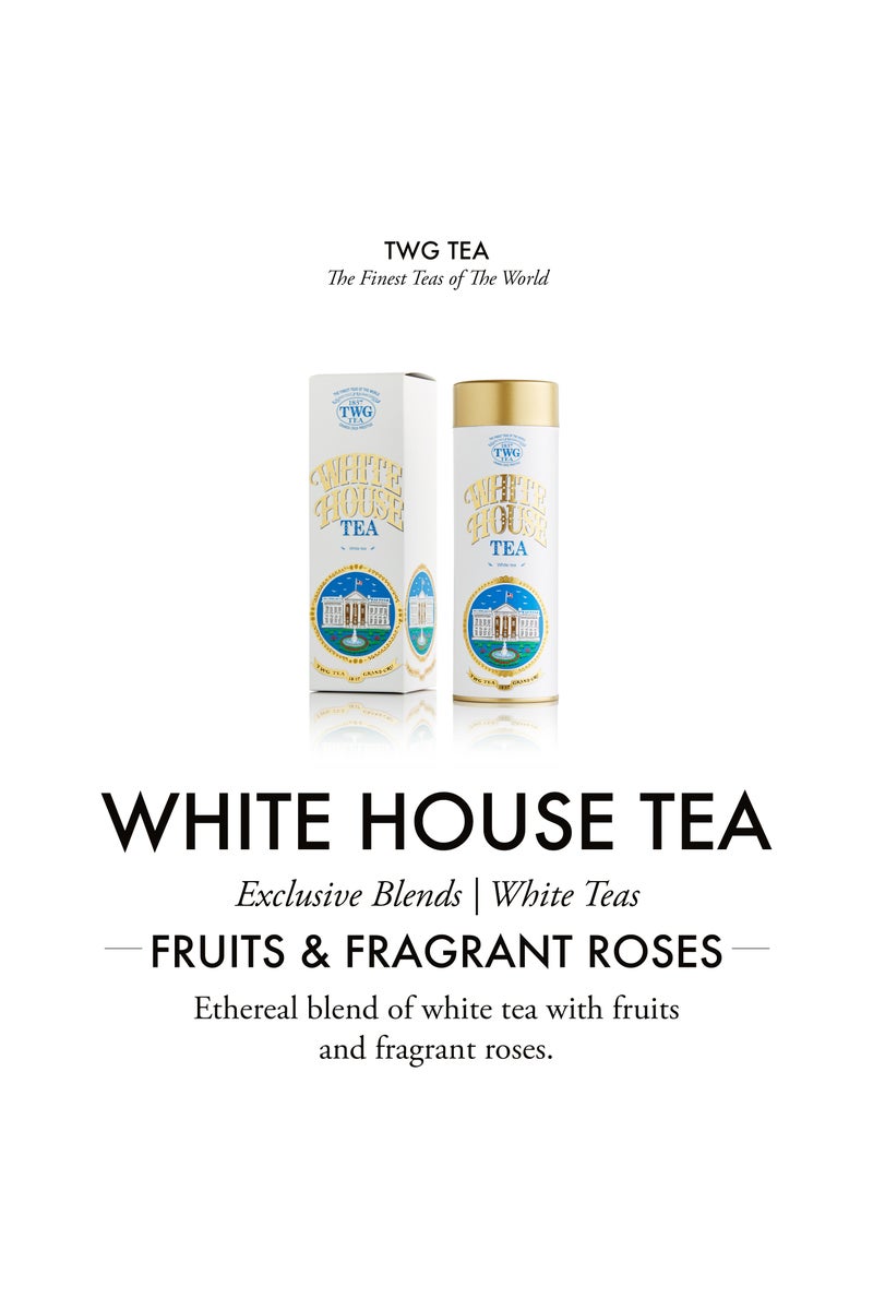 TWG Tea White House Tea, Loose Leaf White Tea Blend in Haute Couture Tea Tin Gift, 50g - Image 3