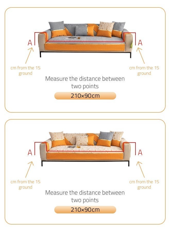 جو توي كوشونات عالية النهاية للأرائك لكل الفصول، كوشونات مضادة للانزلاق، كوشونات عالية النهاية للأرائك 90*210CM - Image 3