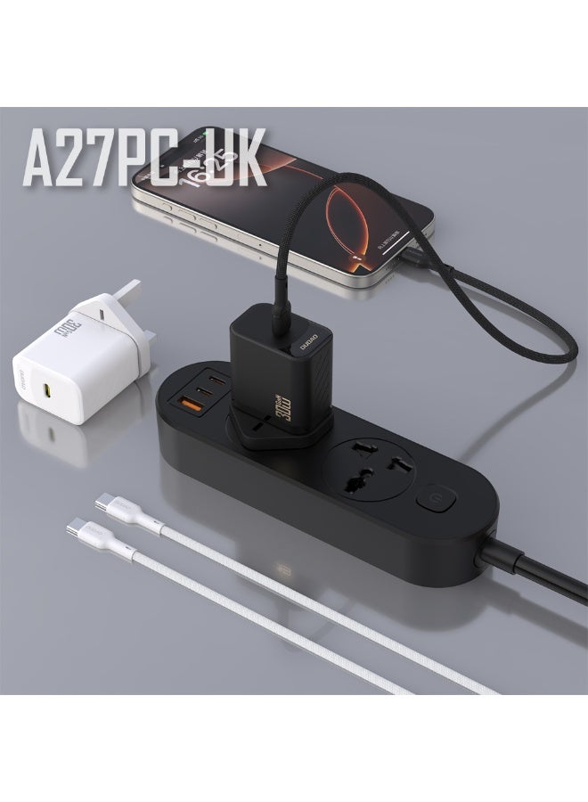 DUDAO A27PCUK-B PD30W TYPE-C TO C HOME CHARGER 1.2M - Image 2