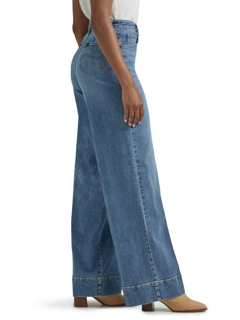 Lee Women's Legendary High Rise Trouser Jean Elevated Retro 12 Long - Image 2