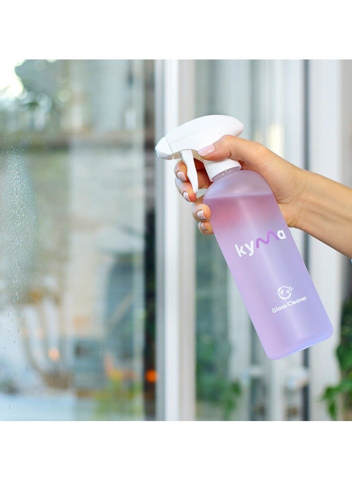 kyma Kyma Starter Kit, 3 Refillable Bottles + 3 Refills, 1.5L (Makes 1x 500ml Bottle of Multi-Surface Cleaner +1x 500ml Bottle of Glass Cleaner + 1x 500ml Bottle of Bathroom Cleaner), Cleans Powerfully - Image 4