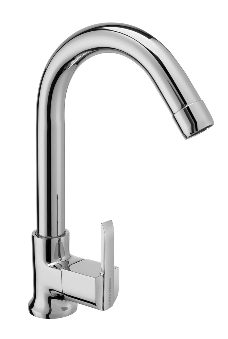 Somany Prince Series Swan Neck with Swinging Spout Tap for Bathroom