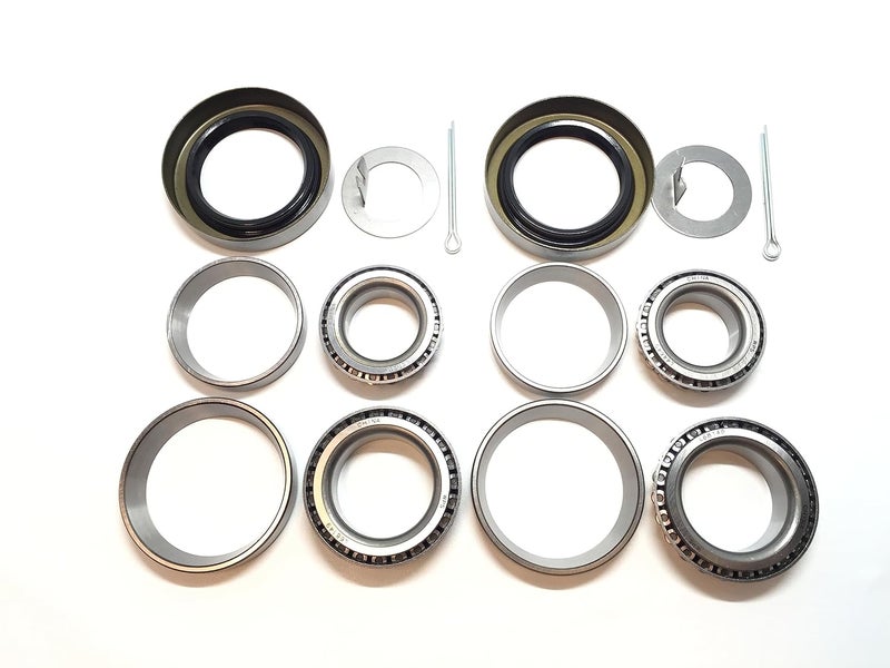 WESTERNPRIME WPS Western Power Sports (Set of 2) 3500# Trailer Axle Bearing Kit L68149 L44649 Grease Seal 10-19 I.D. 1.719'' for #84 Spindle - Image 1