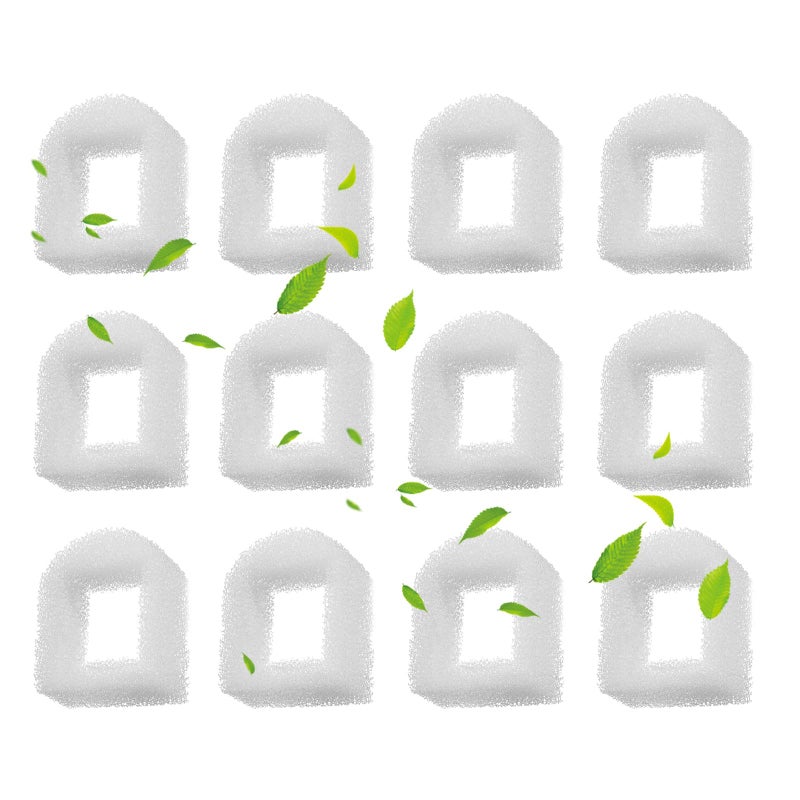 Cirfifth Cat Water Fountain Foam Filters, Compatible with Multiple Pet Fountain Dispenser Sponge Filters (12 Pcs) - Image 1