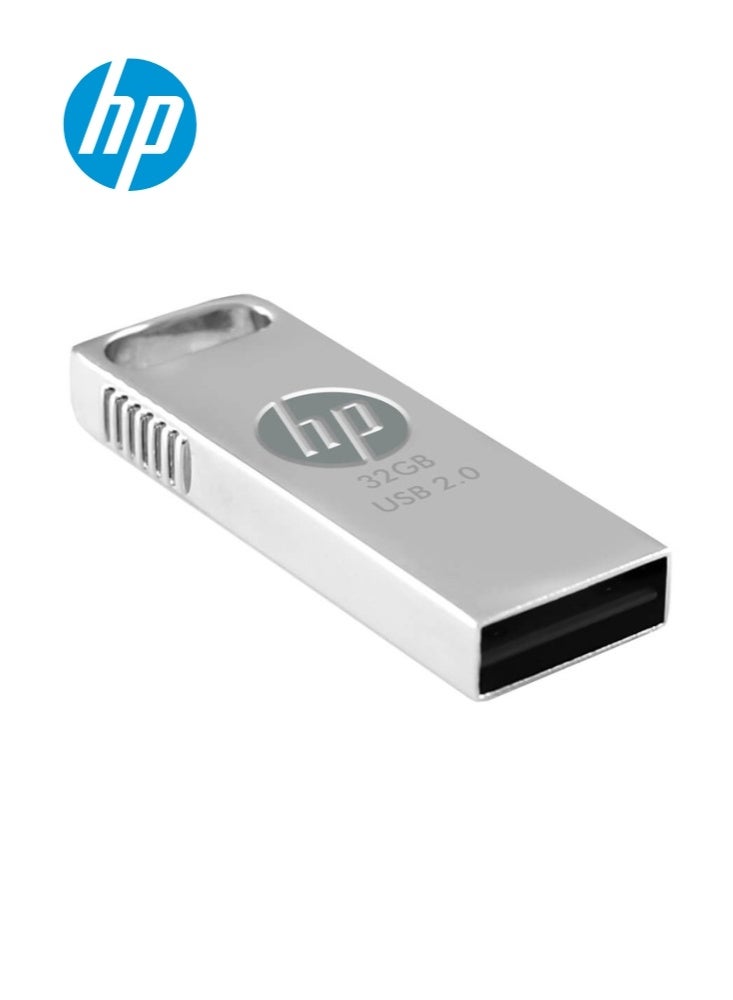 HP v206w 32GB فلاش درايف USB 2.0 | قبضة مضادة للانزلاق | HPFD206W-32 | فضي - Image 4