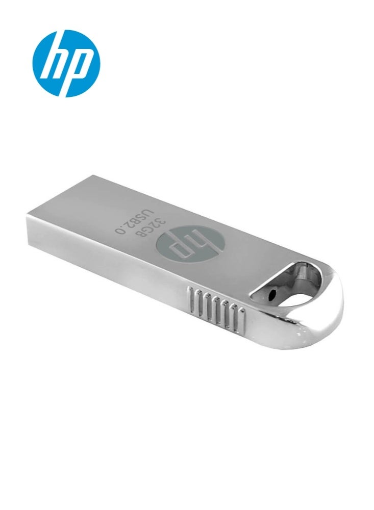 HP v206w 32GB فلاش درايف USB 2.0 | قبضة مضادة للانزلاق | HPFD206W-32 | فضي - Image 3