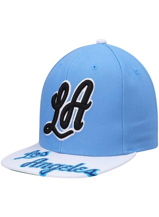 Mitchell & Ness Los Angeles Lakers Reload 3.0 Snapback Adjustable Hat Cap - Light Blue - Image 1