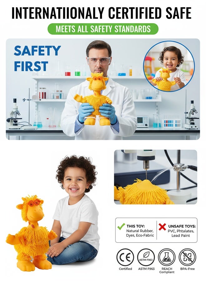 National Holiday Gift: Dancing Giraffe Toy Ages 5+ - Musical Light-Up Stress Relief, Safe Material   Swinging Giraffe，Toys, children's toys, children's gifts，Luminous toys, squeezing toys， - Image 5