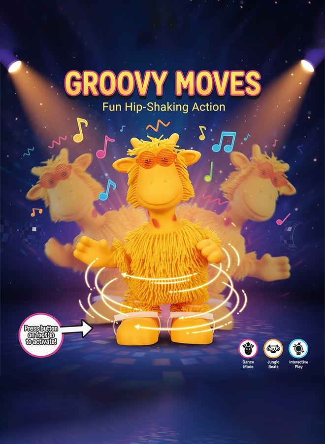 National Holiday Gift: Dancing Giraffe Toy Ages 5+ - Musical Light-Up Stress Relief, Safe Material   Swinging Giraffe，Toys, children's toys, children's gifts，Luminous toys, squeezing toys， - Image 2