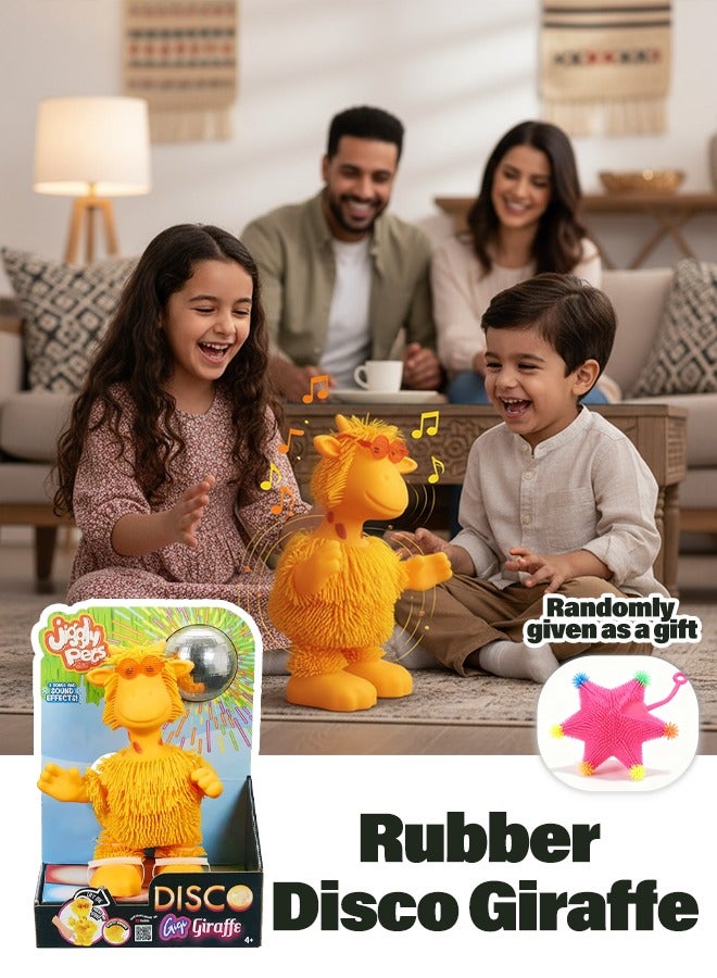 National Holiday Gift: Dancing Giraffe Toy Ages 5+ - Musical Light-Up Stress Relief, Safe Material   Swinging Giraffe，Toys, children's toys, children's gifts，Luminous toys, squeezing toys， - Image 1