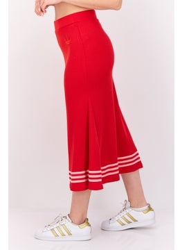 adidas Originals Women Sportswear Fit Outdoor Midi Skirts, Red  - Image 2