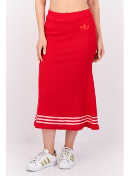 adidas Originals Women Sportswear Fit Outdoor Midi Skirts, Red  - Image 1