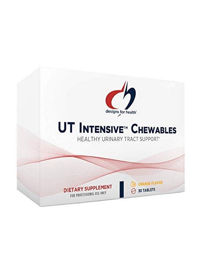 designs for health - Dmannose With Cranberry Chewables Ut Intensive Chews For Women + Men Urinary Tract Support Supplement With Cranberry Extract Natural Orange Flavor Vegan 30 Tablets - Image 1