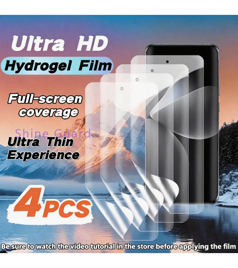 4pcs High Transparency Hydrogel Film For Vivo X200 Pro Mini Complete Coverage Flexible Curved Design - Image 1