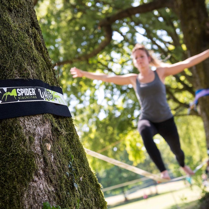 Spider Slacklines - Tree Protection XL - Abrasion Resistant Fabric - Contains Four Colored Strips with Hook-and-Loop Fastener for Webbing or Sling - Length 6.5 ft - Image 5