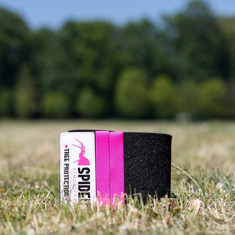 Spider Slacklines - Tree Protection XL - Abrasion Resistant Fabric - Contains Four Colored Strips with Hook-and-Loop Fastener for Webbing or Sling - Length 6.5 ft - Image 4