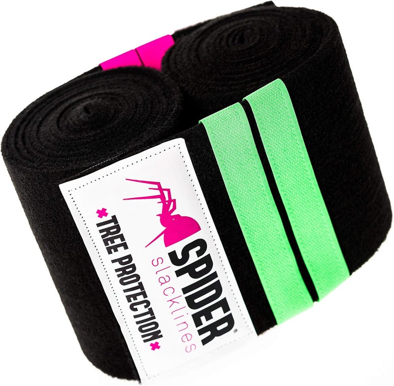 Spider Slacklines - Tree Protection XL - Abrasion Resistant Fabric - Contains Four Colored Strips with Hook-and-Loop Fastener for Webbing or Sling - Length 6.5 ft - Image 2