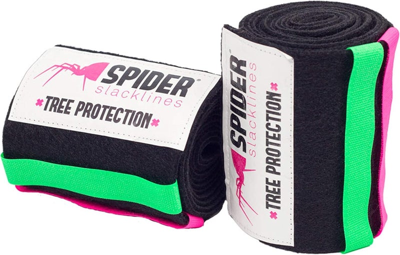 Spider Slacklines - Tree Protection XL - Abrasion Resistant Fabric - Contains Four Colored Strips with Hook-and-Loop Fastener for Webbing or Sling - Length 6.5 ft - Image 1