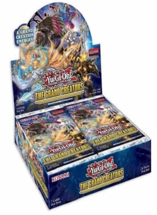Yu-Gi-Oh! The Grand Creators Booster Box 1st Edition - 24 Packs of 7 Cards Each