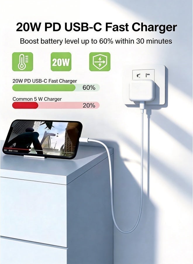 piaopiaomiao FBN Fast Delivery | FLASH SALEThe PD20W foldable phone charger is a fast charger for iPhone 17/16/15, featuring a Type-C interface and USB-C charging. It comes with a 3-foot (approximately 1-meter) data cable and supports iPhone 17/17 Plus/17 Pro Max/16/16 Plus/16 Pro Max/15 Pro Max/iPad Pro. - Image 5