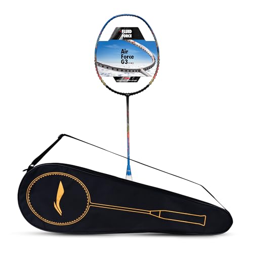 Li-Ning Air-Force 79 G3 Carbon Fibre Badminton Racket, Black/Blue/Red - Image 1