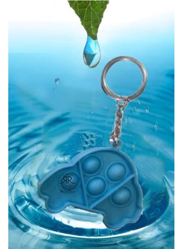 Pop It Push Bubble Fidget Keychain Car Popit Stress Relief Keychain Toy