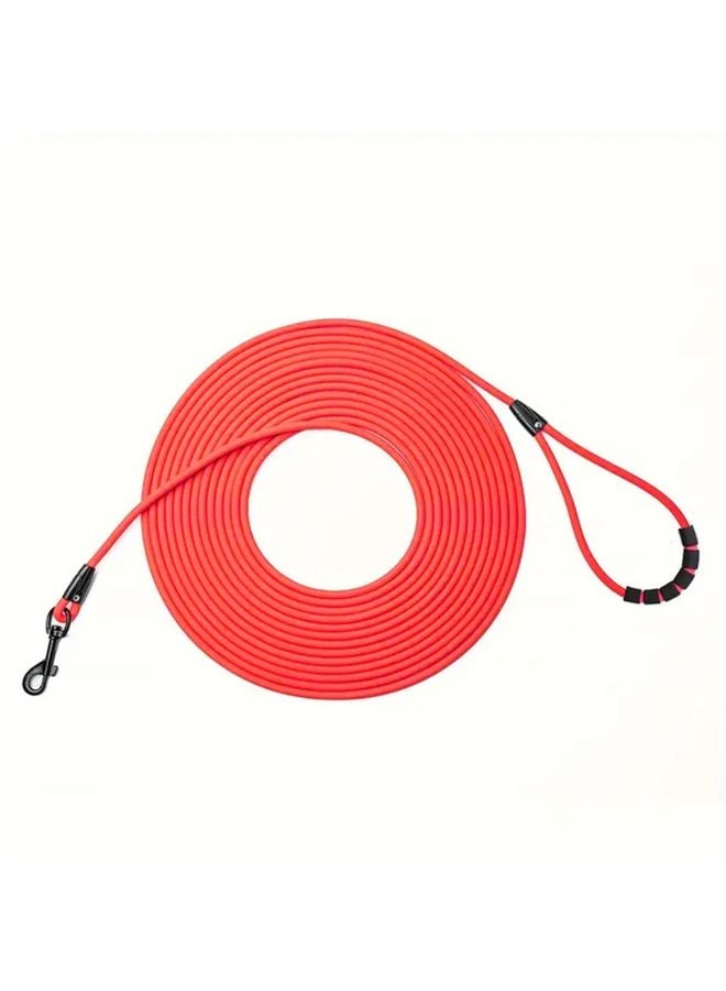 مقود كلب أحمر XL مضاد للتشابك، حبل أمان ممتص للصدمات للمشي والتدريب لجميع السلالات - Image 1