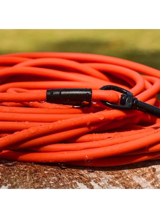 مقود كلب أحمر XL مضاد للتشابك، حبل أمان ممتص للصدمات للمشي والتدريب لجميع السلالات - Image 2