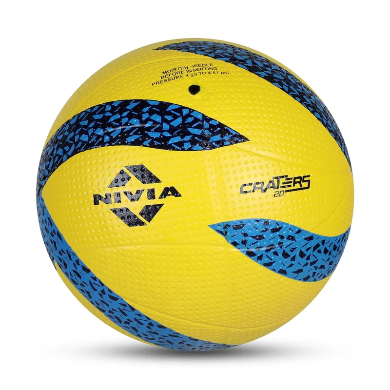 Nivia Nivia Crater 2.0 Volleyball, Yellow/Blue for Kids